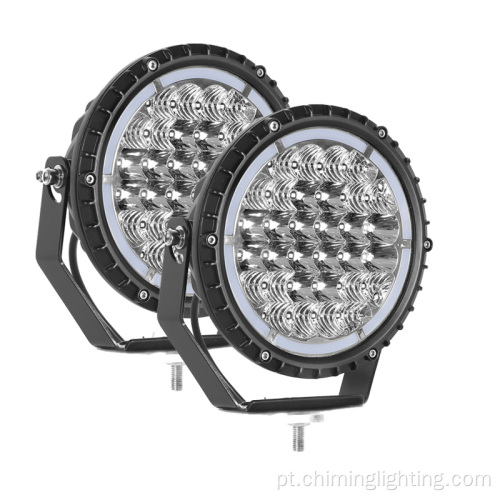 7 polegadas de 180W LUZES DE NEPETA LED DRL ROUNTE OFFRONADO Direção de luz para caminhão SUV 4WD Luzes offroad